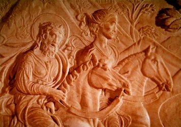 Detalhe, de, a, viagem, de, st. Sigismund, detalhe mármore, de, 434188
